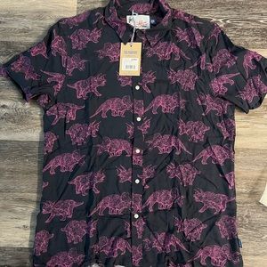 NWT black purple chubbies polo XL